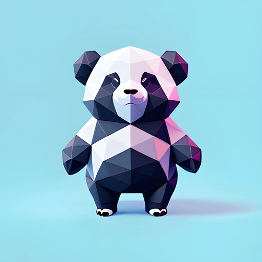 a panda bear that is standing up with its arms crossed
