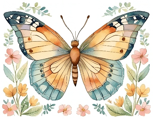 a butterfly that is sitting on a flower arrangement