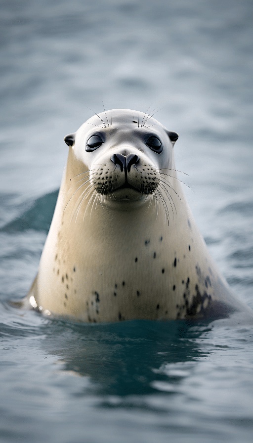 a seal that is swimming in the water