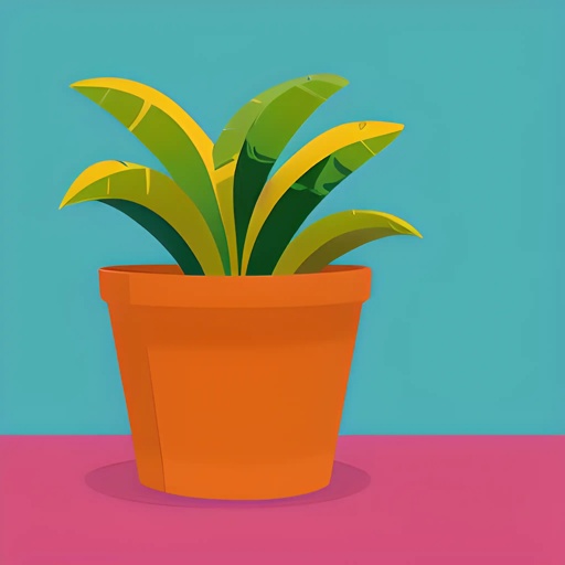 a plant in a pot on a table