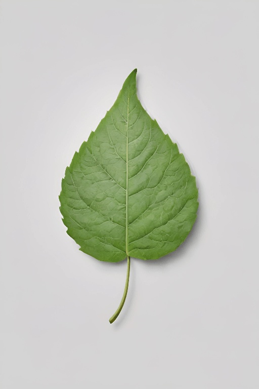 a leaf that is shaped like a leaf on a white surface