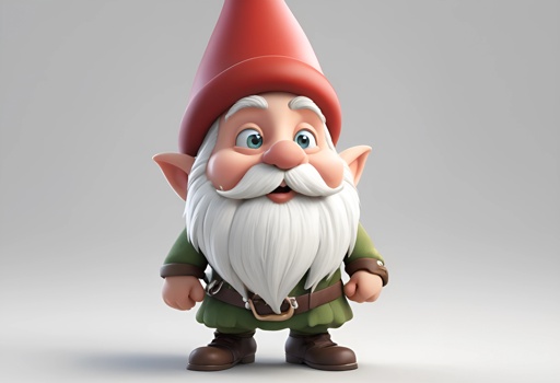 a gnome with a red hat and a white beard