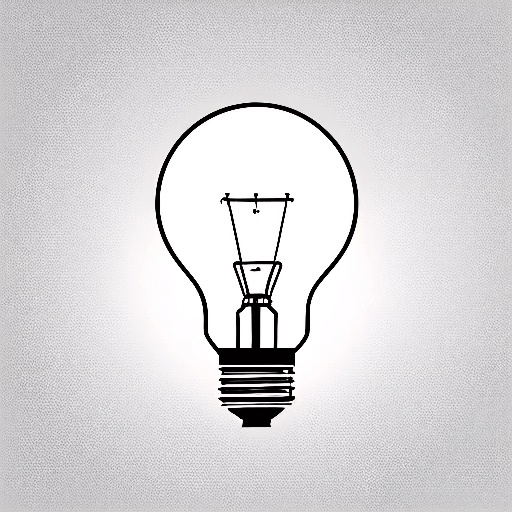 light bulb with a wire on a gray background