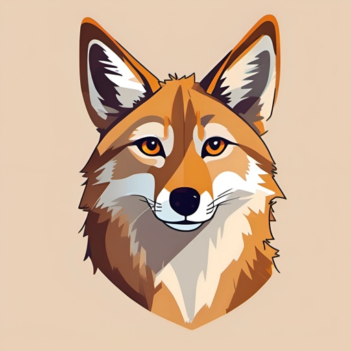 a fox with a big nose and a big nose