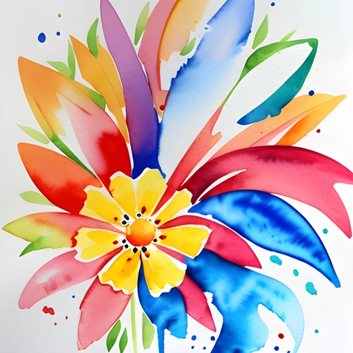 brightly colored flowers are painted on a white surface