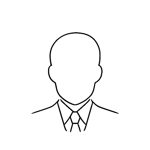 a close up of a person's face in a suit and tie