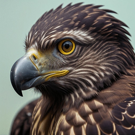bird with yellow eyes and a black beak