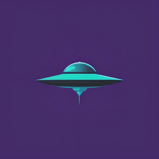 a close up of a flying object with a purple background