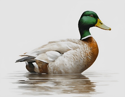 a duck that is floating in the water