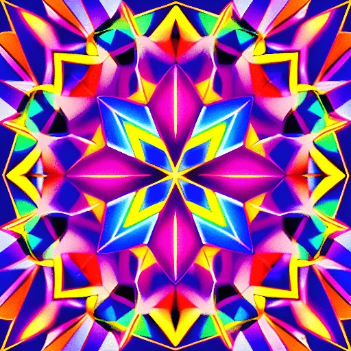 a close up of a colorful star with many colors