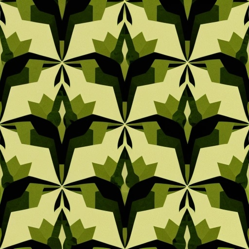 a close up of a green and black background with a pattern of cubes