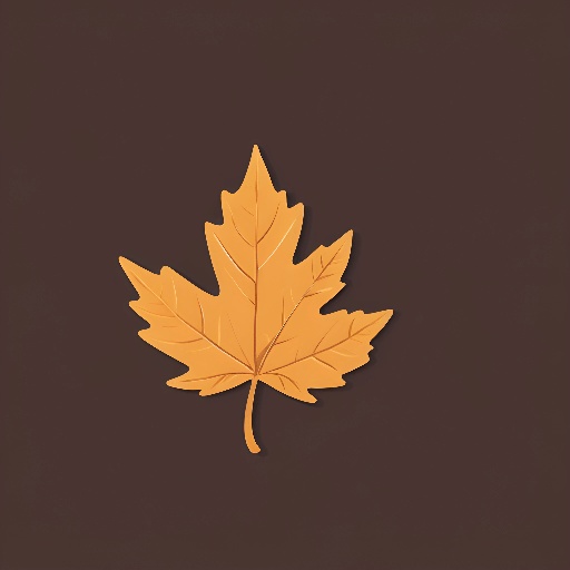 a leaf that is on a brown background
