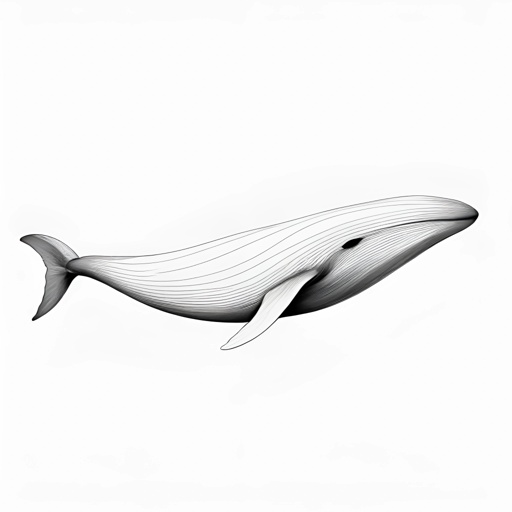a drawing of a whale that is flying in the sky