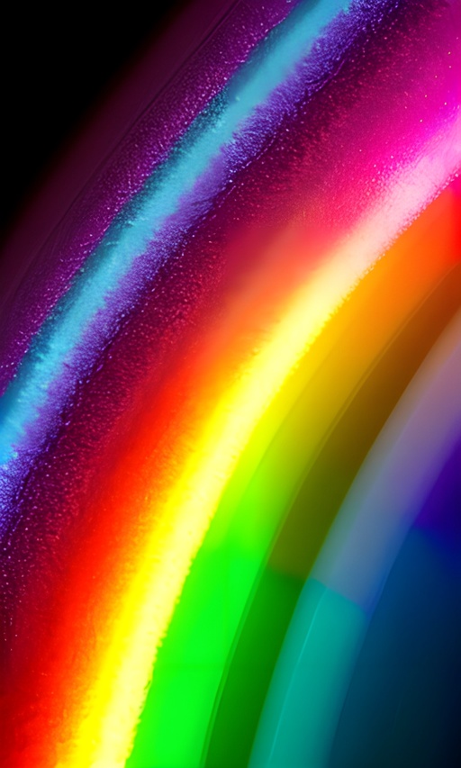 a brightly colored rainbow is shining brightly on a black background