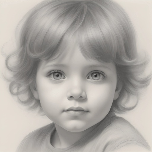 a close up of a child with a very big eyes