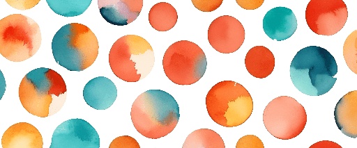 a close up of a pattern of orange and blue circles