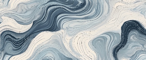 a close up of a painting of a blue and white swirl