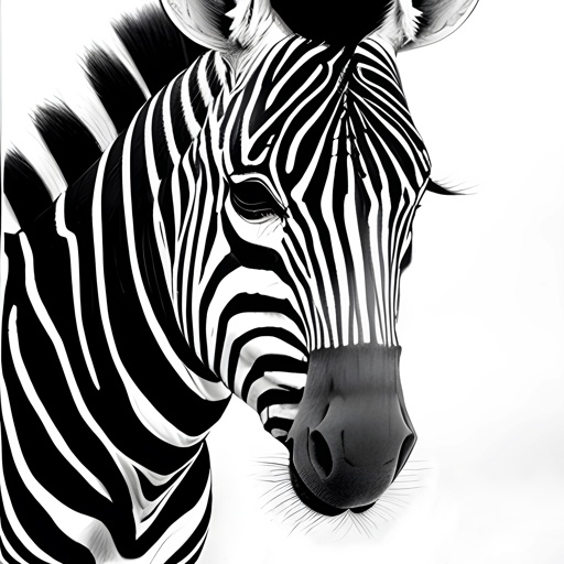 zebra with black and white stripes