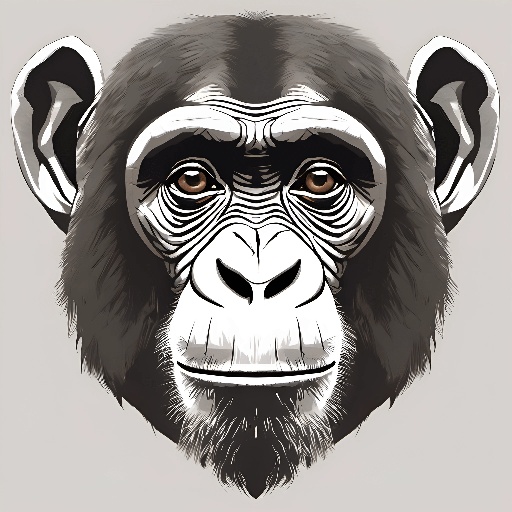 a close up of a monkey's face with a white background