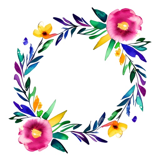 a close up of a wreath of flowers with leaves and flowers