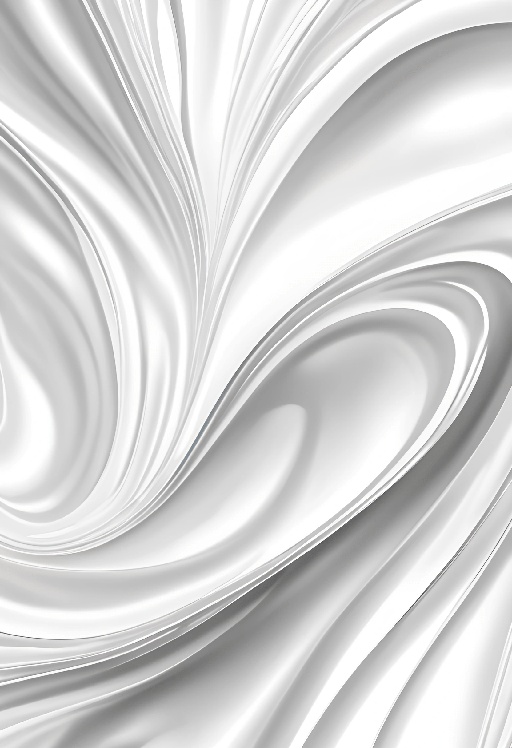 a close up of a white and silver swirl background