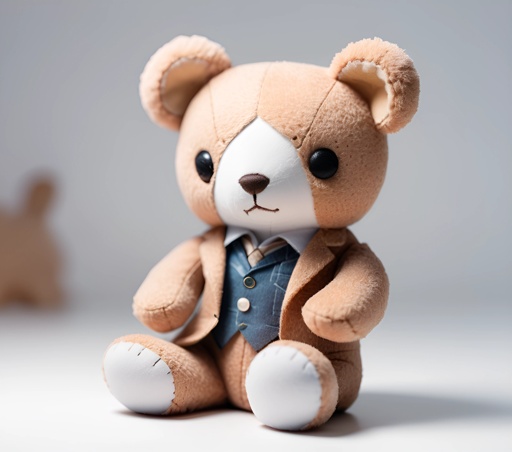 a teddy bear that is wearing a suit and tie
