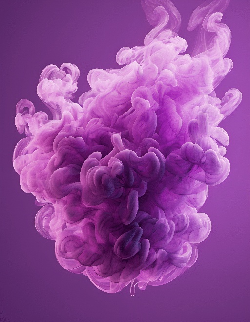 purple smoke is swirling in the air on a purple background