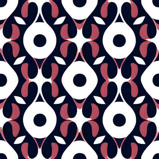 a close up of a pattern of red and white flowers