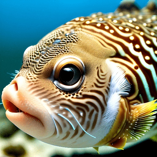 a close up of a fish with a very big eye