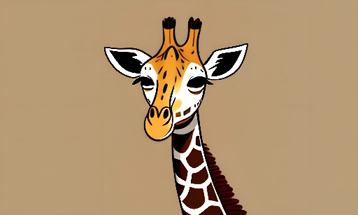 a giraffe that is standing up with a brown background