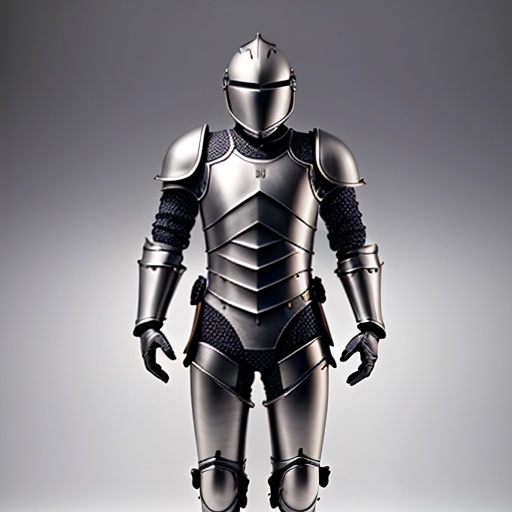 knight in full armor standing on a gray surface