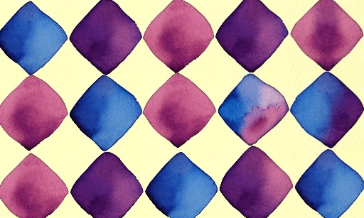 a close up of a pattern of purple and blue diamonds