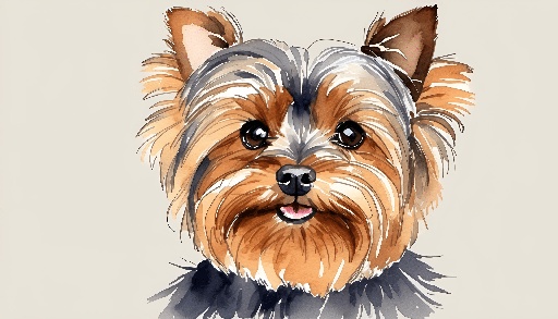 a drawing of a dog with a brown and black face