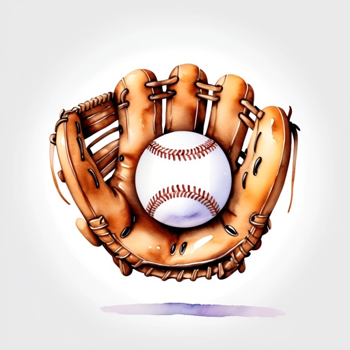 a baseball in a baseball glove with a ball inside