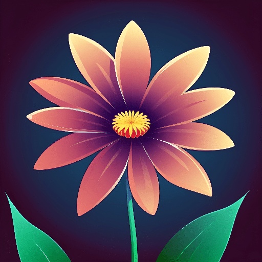 a flower that is in the middle of a dark background