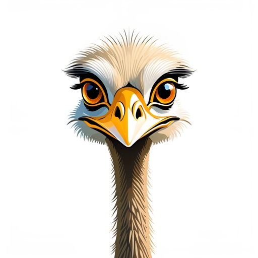 a bird with a big head and big eyes