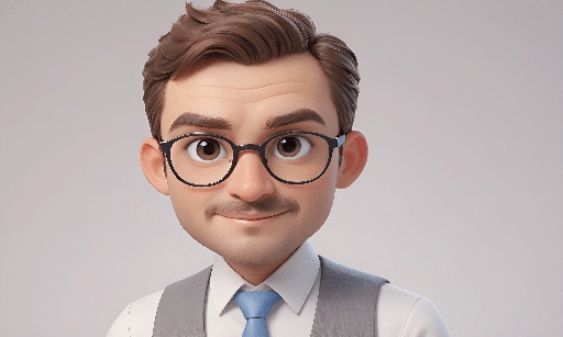 man with glasses and a tie is posing for a picture