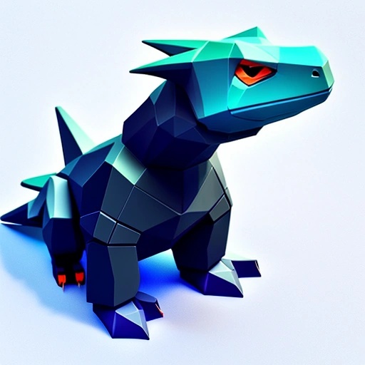 a paper model of a dragon sitting on a table