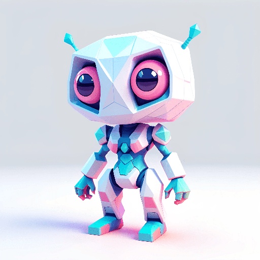 a small robot that is standing on a white surface