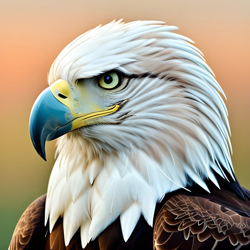 a close up of a bird of prey with a blurry background