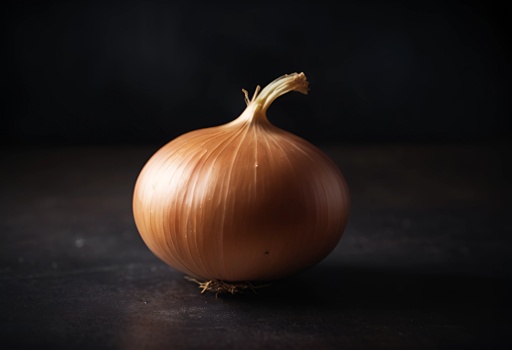 a onion that is sitting on a table