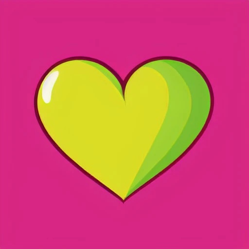 a heart shaped icon on a pink background