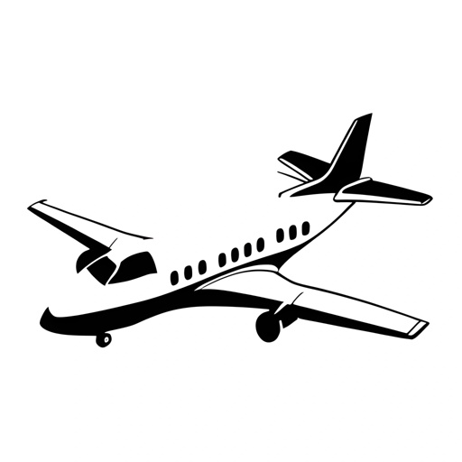 airplane flying in the sky with a white background