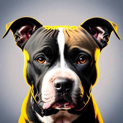 painting of a dog with a yellow hoodie on