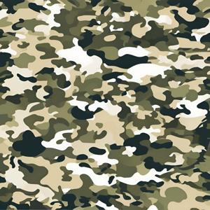 camouflage pattern with a green and white background