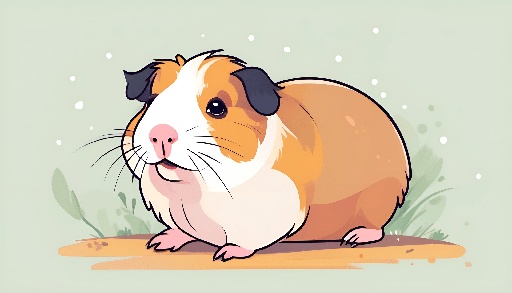 a guinea that is sitting on the ground