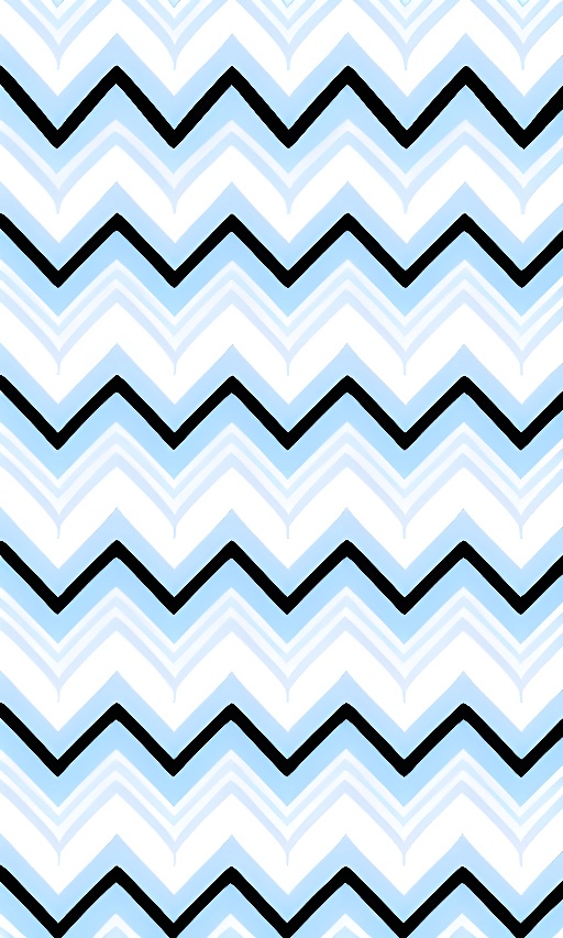 a close up of a blue and white zigzag pattern