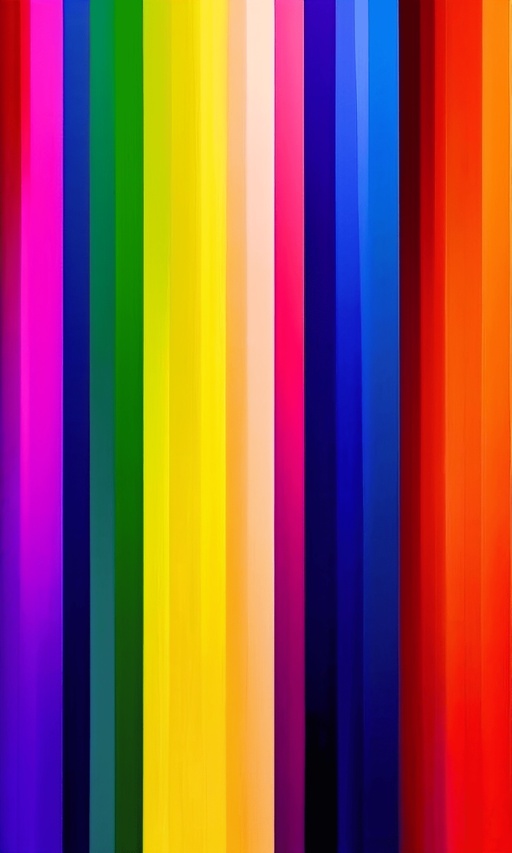 a close up of a colorful striped background with a black background