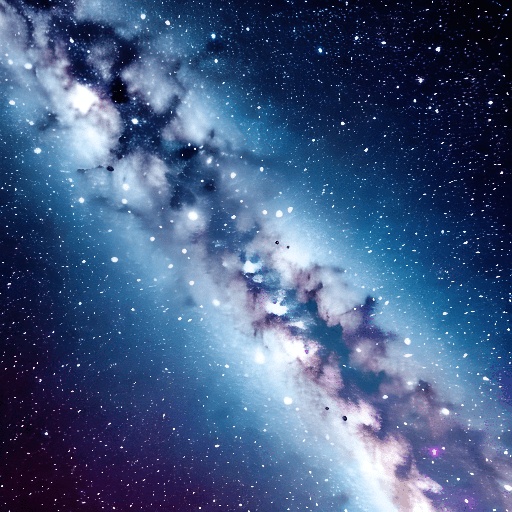 view of a very long, narrow galaxy with a star filled sky