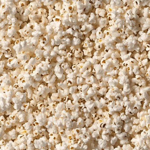 a close up of a pile of popcorn sitting on top of a table